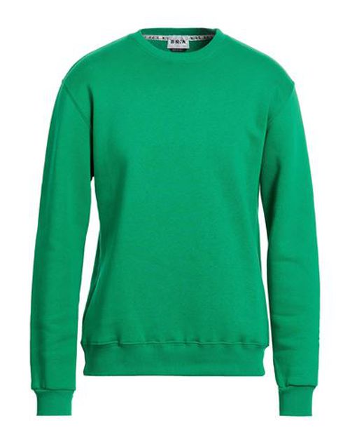 Man Sweatshirt Green Size S Cotton, Polyester