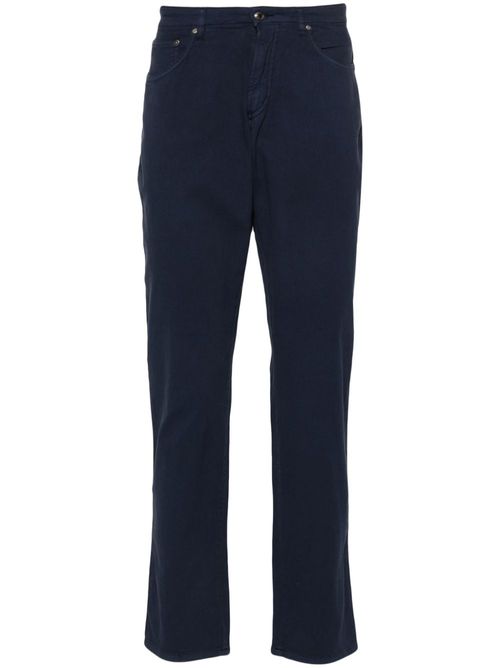 Mid-rise slim-fit chinos - Blue