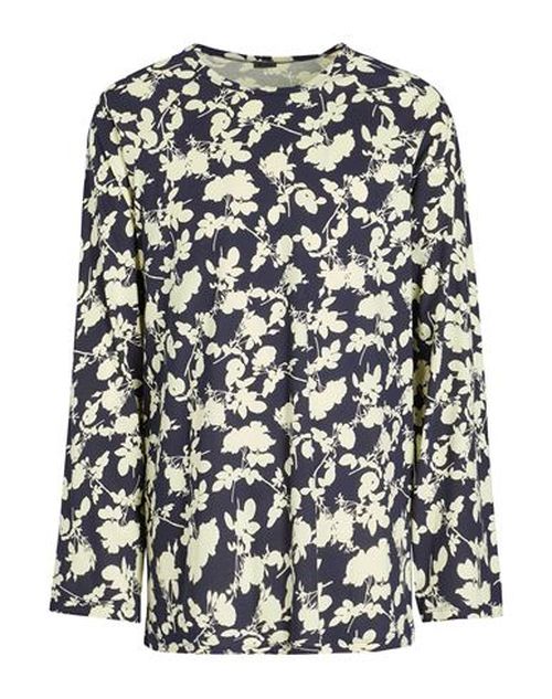 Printed Cotton Long Sleeves Tee Man T