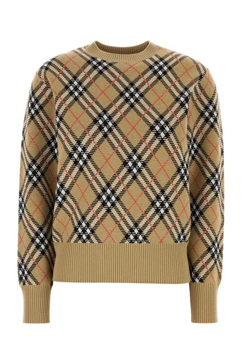 Embroidered Wool Blend Sweater