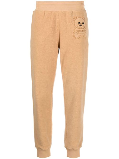 Teddy-bear detail cropped trousers - Neutrals