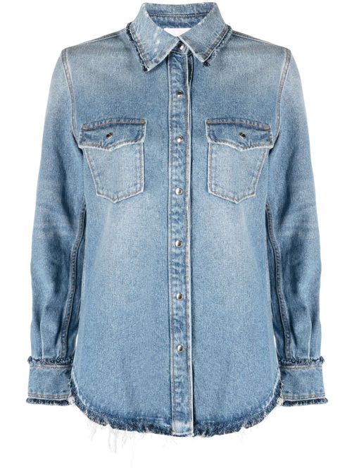 Frayed denim shirt - Blue