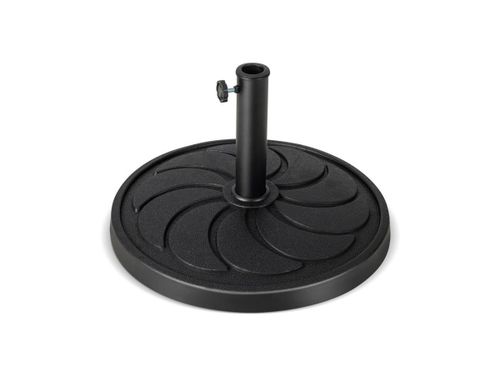 21.5Inch Round Outdoor Umbrella Base - Black
