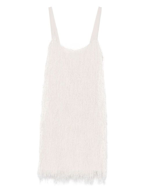 RAME fringed mini dress - White
