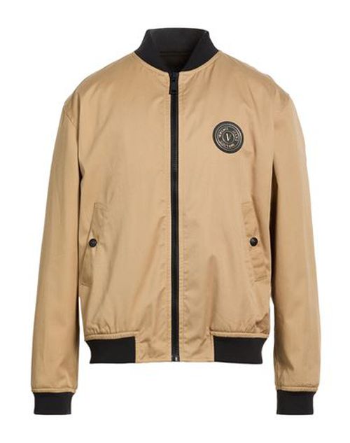 Man Jacket Camel Size 40 Polyester, Cotton, Polyamide, Elastane