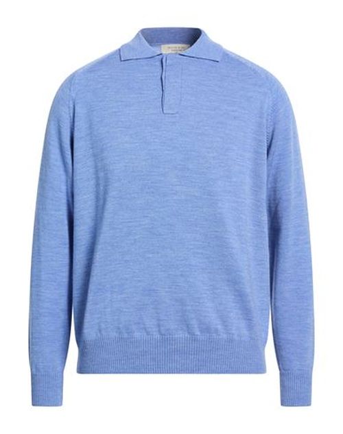 Man Sweater Light blue Size XL Merino Wool