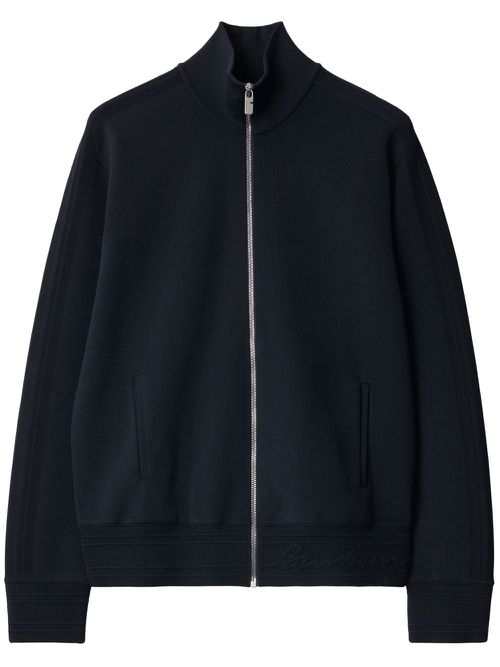 Logo-embroidered sport jacket - Blue