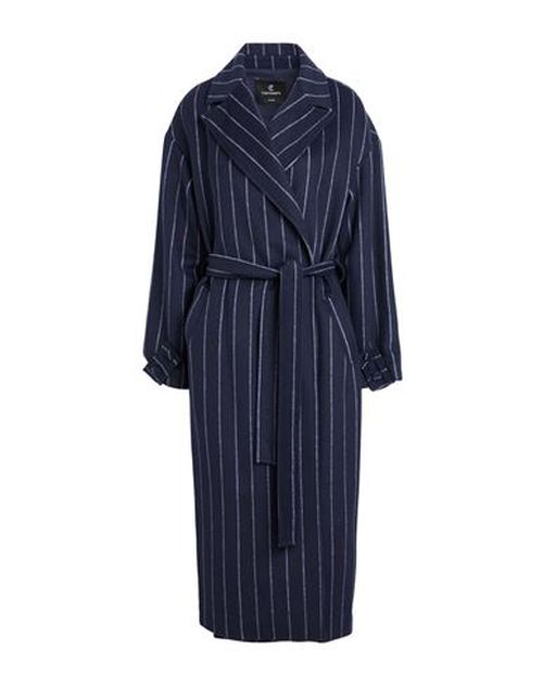 Woman Coat Midnight blue Size 10 Polyester, Wool