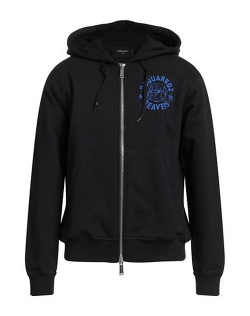 Man Sweatshirt Black Size M Cotton