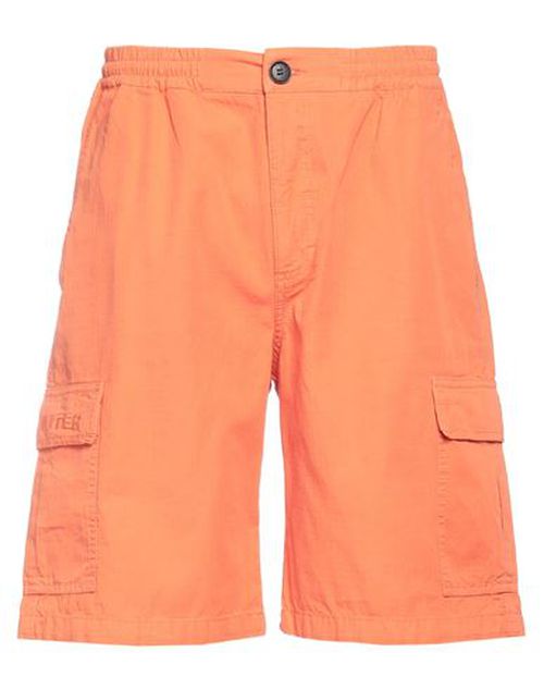 Iuter Man Shorts & Bermuda Shorts Orange Size XS Cotton