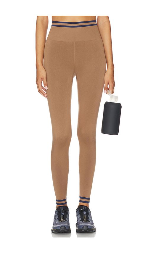 THE UPSIDE Form Seamless Midi Pant in Brown. L. Also in M
