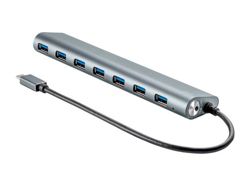 SuperSpeed 7-Port USB-C Hub, Gray