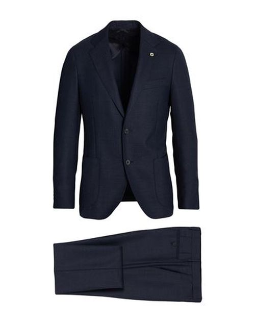 Man Suit Navy Size 36 Polyester, Wool