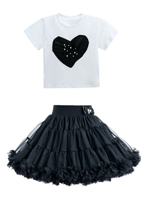 Willow Heart skirt set - Black