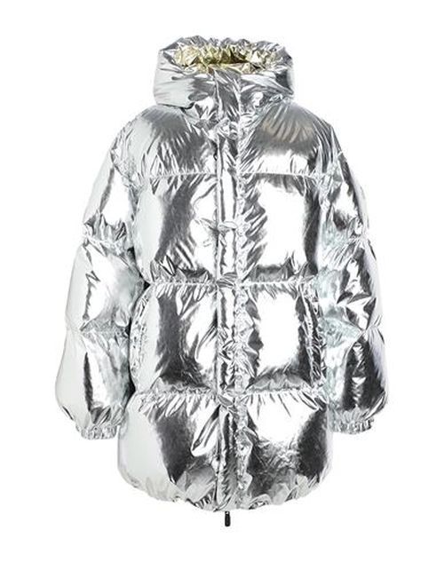 Woman Puffer Silver Size XS Polyester