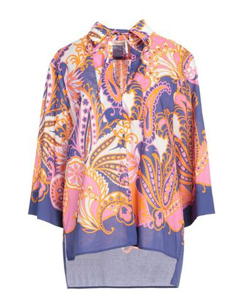 Woman Top Dark purple Size 4 Cotton