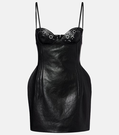 Leather minidress