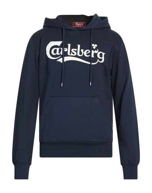 Man Sweatshirt Navy Size M Cotton