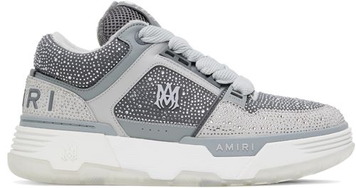 AMIRI Gray Crystal MA-1 Sneakers