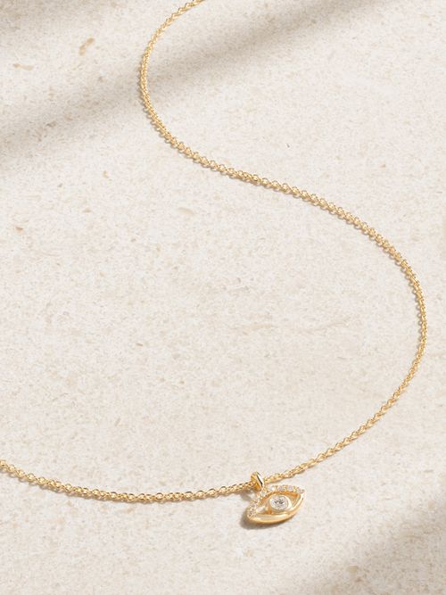 14-karat Recycled Gold Diamond Necklace - One size