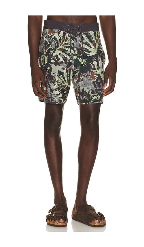 Dark Seas Lakeshore Boardshort in Army. 30. Also