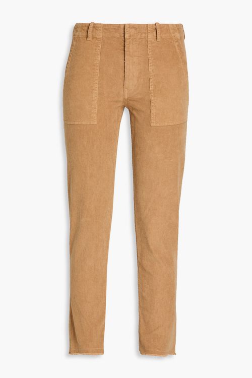 Jenna cropped cotton-blend corduroy slim-leg pants