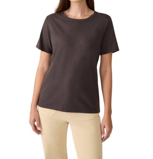 Sunwashed Crew Tee In Washed Black