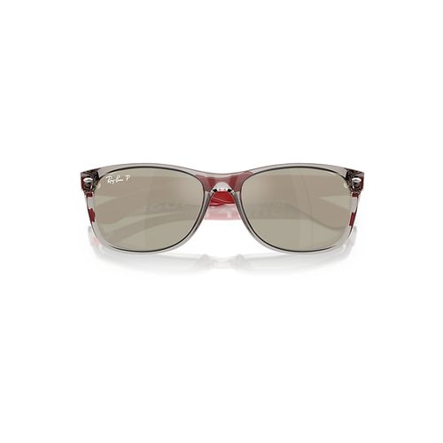 Ray-Ban New Wayfarer Disney Mickey & Minnie Mouse Liquid Sunglasses Red Frame Silver Lenses Polarized