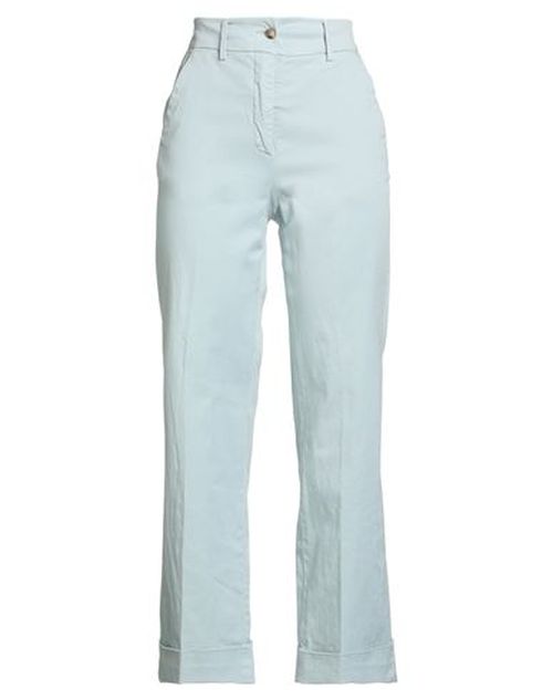 Woman Pants Sky blue Size 4 Cotton, Lycra, Elastane