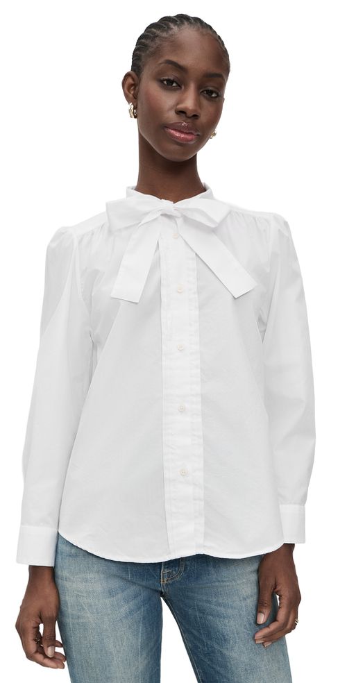 Neck Tie Shirt White