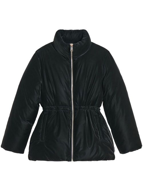 Cecilia zipped puffer jacket - Black