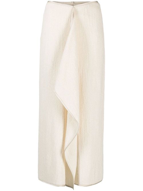 Draped midi skirt - Neutrals