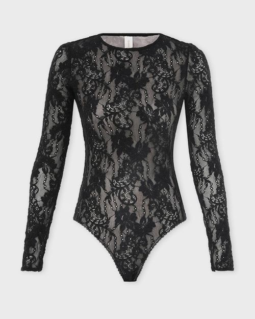 Zimmermann Bodysuit Lace Black