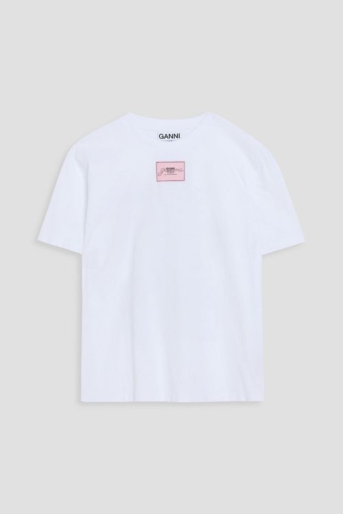 Printed cotton-jersey T-shirt - White - XXS
