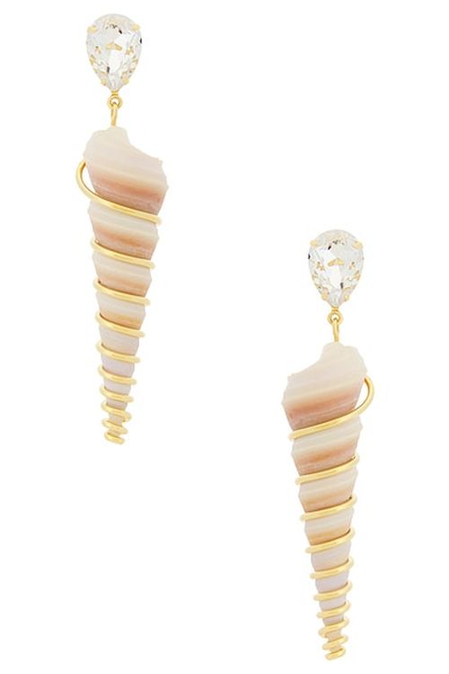Jennifer Behr Zingaro Earrings in Dove - Ivory. a
