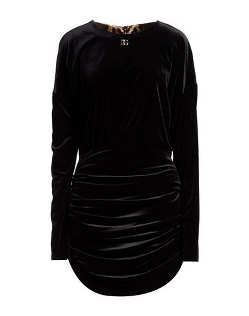 Woman Mini dress Black Size 10 Polyester, Rubber