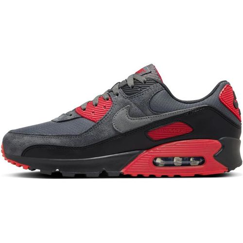 Nike Unisex Air Max 90 Men’s Trainers in Black/Grey/Red