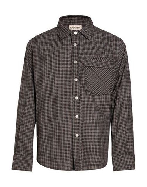 Man Shirt Dark brown Size S Cotton
