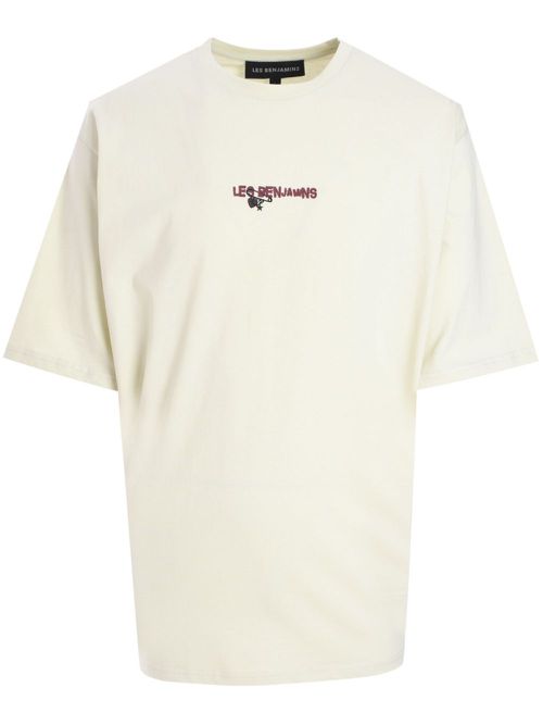 Graphic-print T-shirt - Neutrals