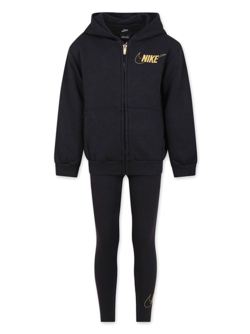 Printed tracksuit set - Black