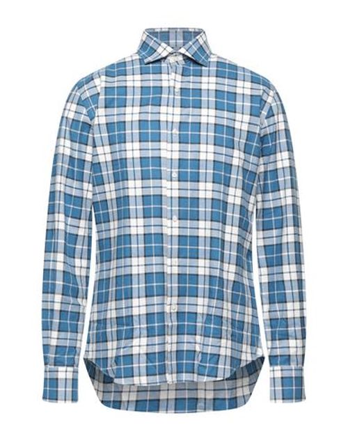 Man Shirt Blue Size L Cotton