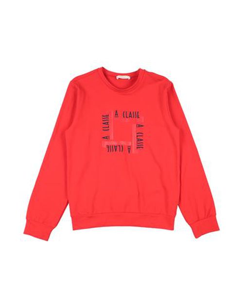 Kid Boy Sweatshirt Red Size 10 Cotton, Elastane