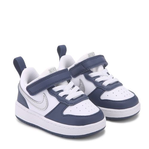 Kids' Court Borough Low Recraft Sneaker Baby/Toddler Shoes (White/Navy/Silver)