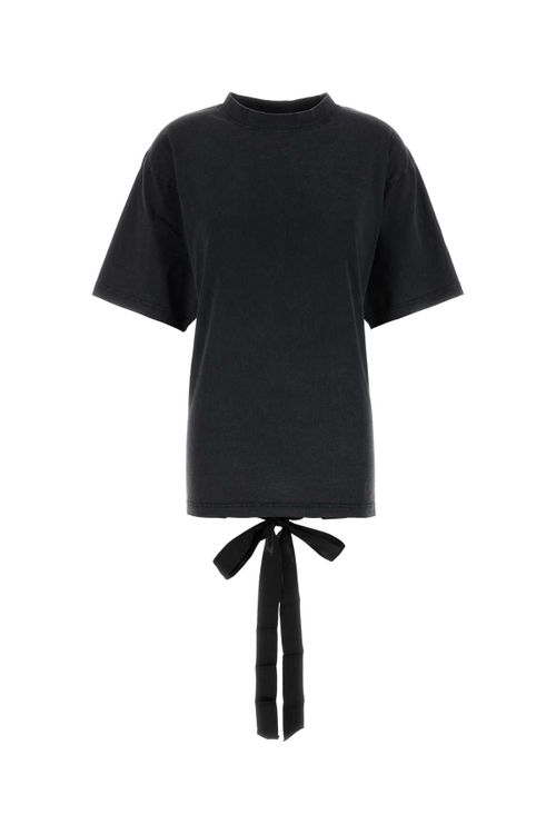 Lace-Up T-Shirt — Black