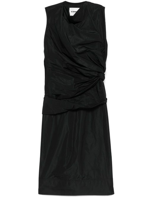 Taffeta midi dress - Black