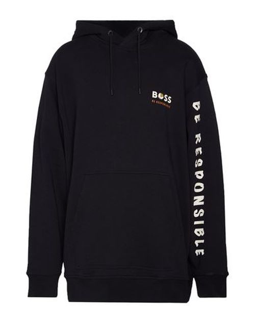 Man Sweatshirt Midnight blue Size L Cotton, Organic cotton