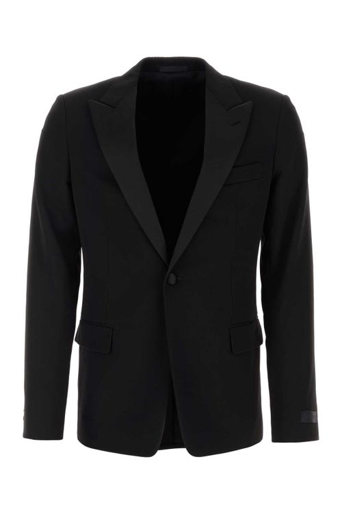 Wool Blazer — Black