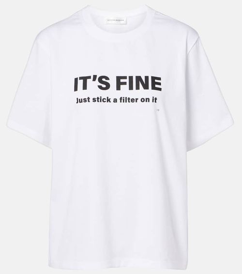Printed cotton jersey T-shirt
