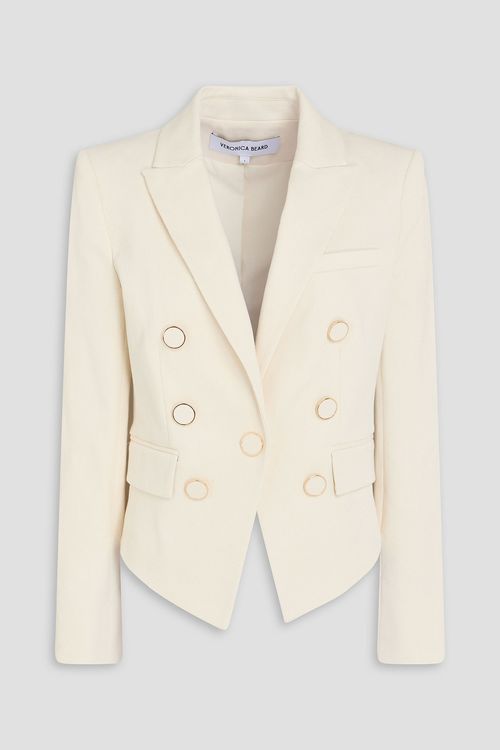 Diego cotton-blend twill blazer - White - US 0