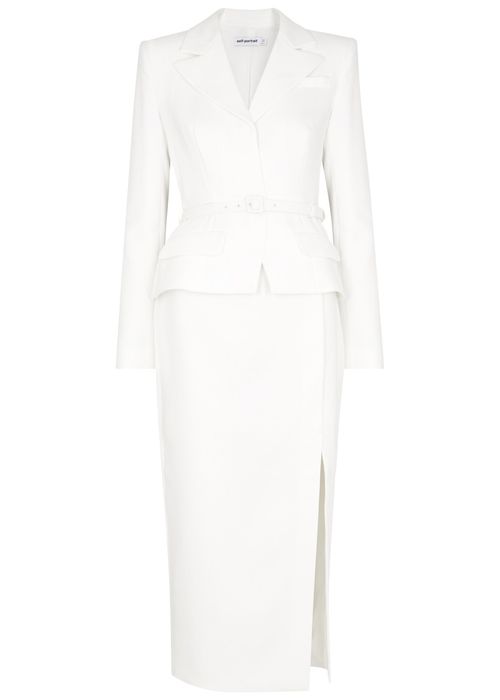 Belted Blazer Midi Dress